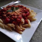 penne Penne com tomate cereja