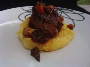 Rabada com polenta