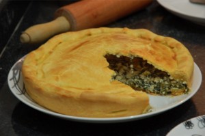 Torta de catalônia com ricota