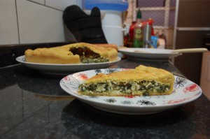 Torta de catalônia e ricota Torta de catalônia e ricota