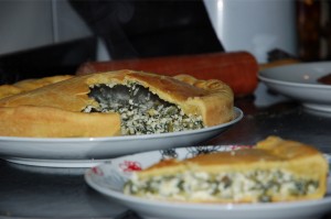 Torta de catalônia com ricota