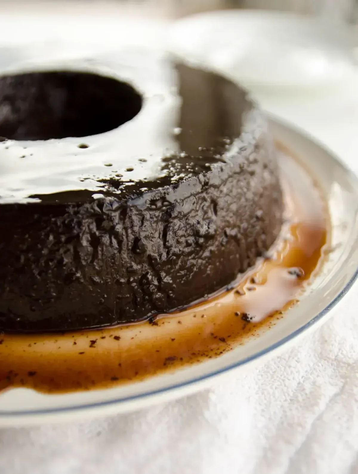 Receita de pudim de chocolate para o Natal
