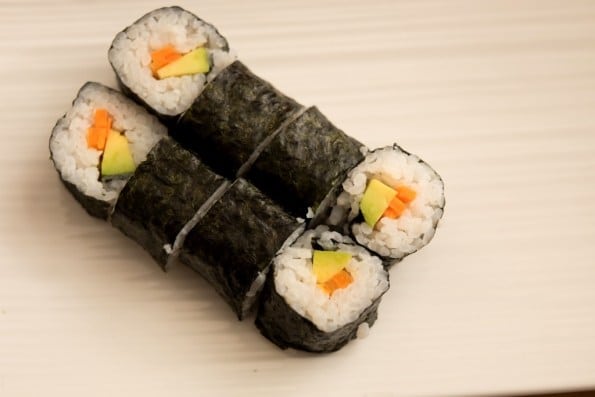 sushi vegano