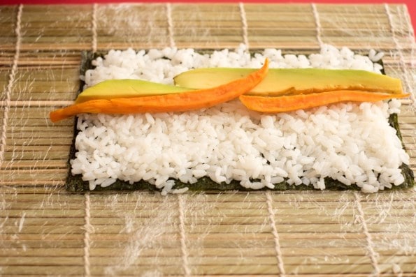 sushi vegano