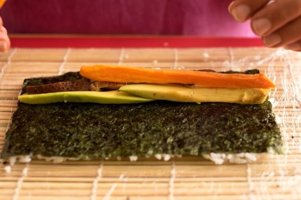 sushi vegano
