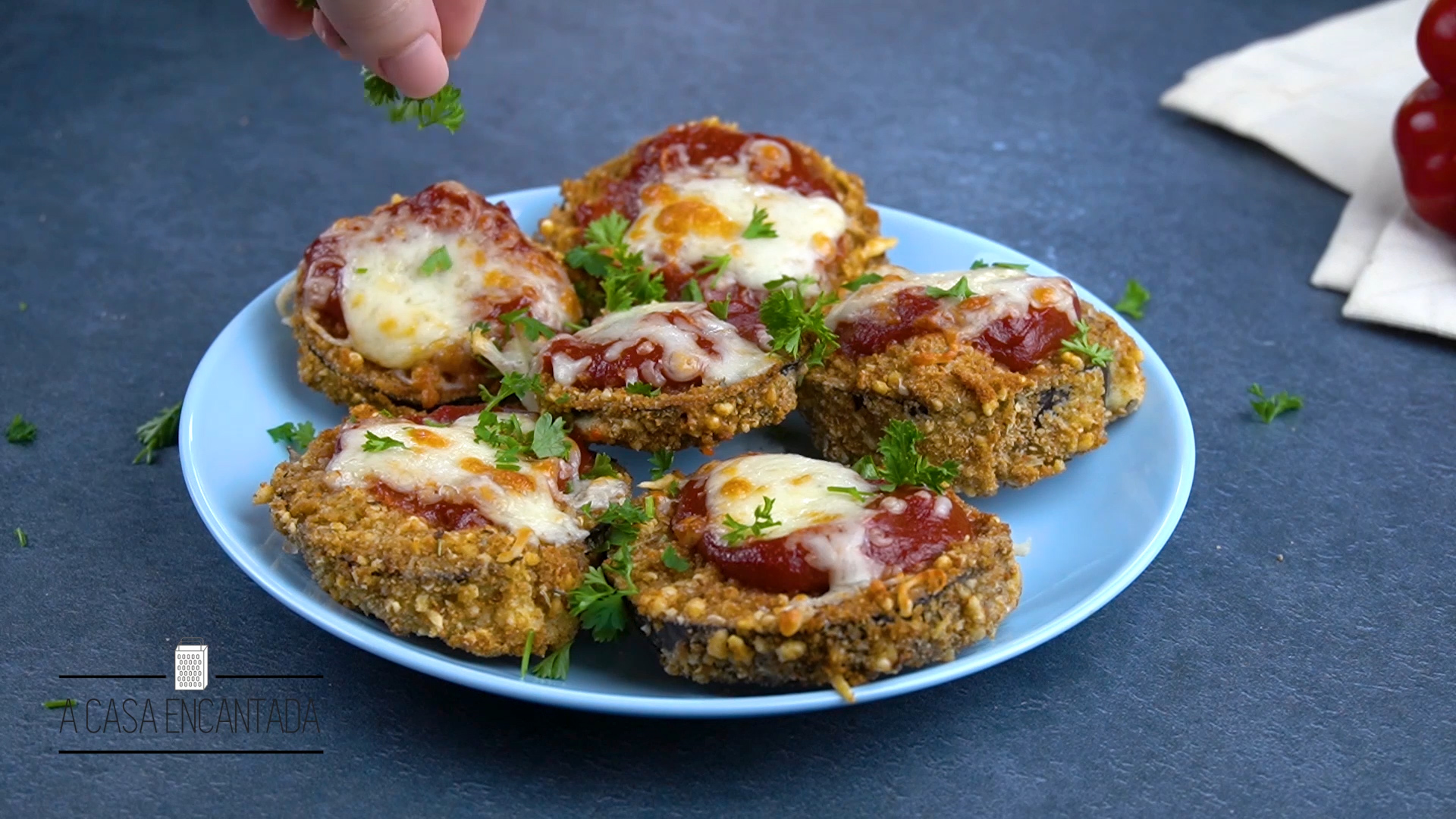 Berinjela à milanesa