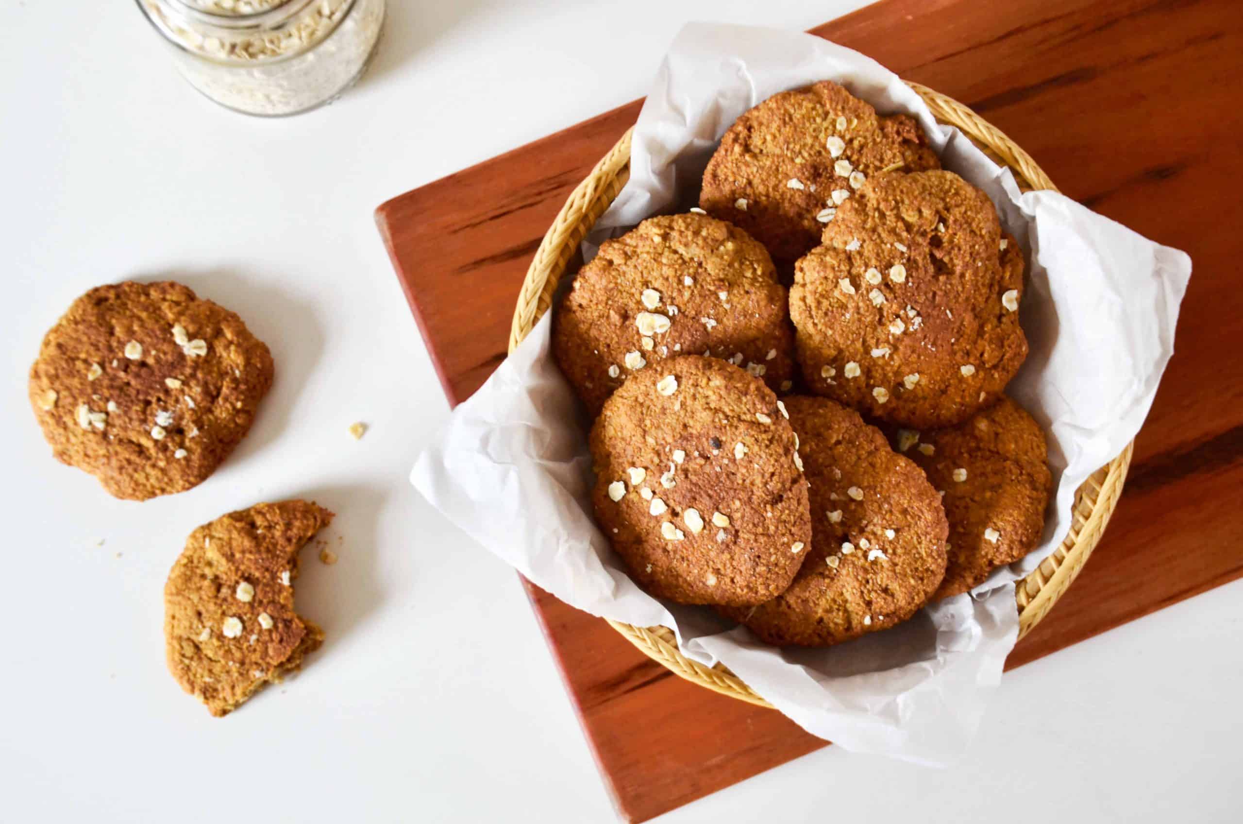 Biscoito de aveia e banana