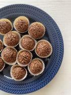 trufas veganas de tâmara