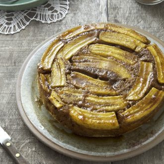 Bolo de banana vegano