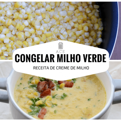 método de congelar milho verde