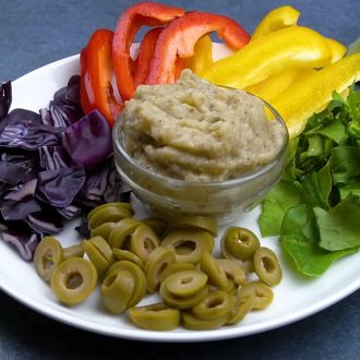 babaganoush - dip de berinjela na air fryer