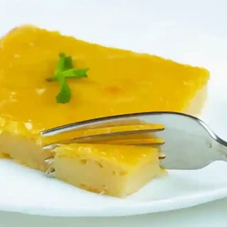 Pudim de pão quadradinho