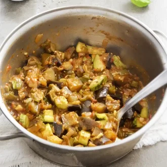 Ratatuille fácil de panela