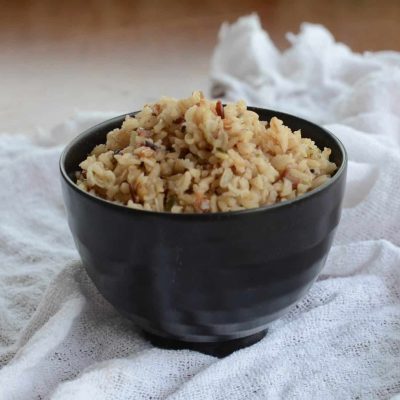 como fazer arroz integral congelado e refogado na panela de arroz elétrica