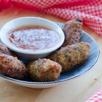Bolinho de arroz receheado