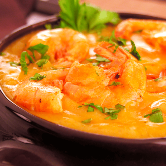 bobó de camarão na moranga