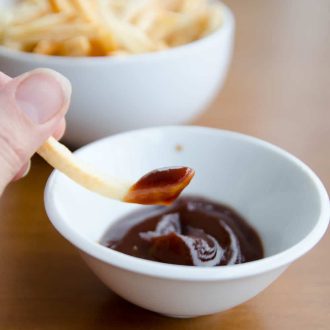 ketchup com balsâmico e mel