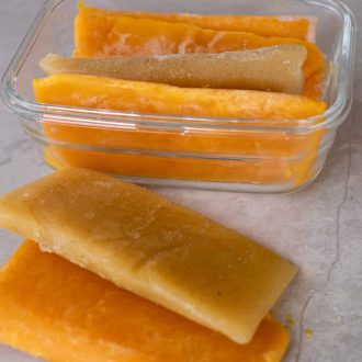 como congelar frutas maduras para suco