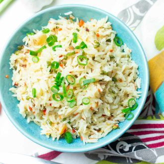 Arroz integral colorido