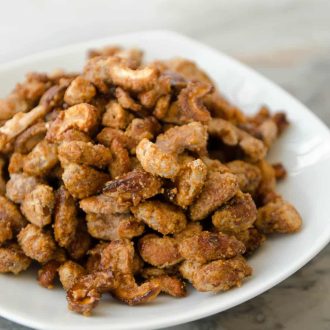 receita de castanhas carameladas