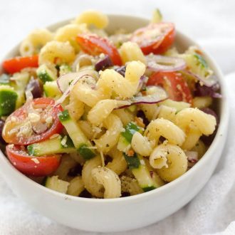 Receita de Salada de macarrão mediterrânea
