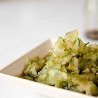 receita de salada de pepino japonesa agridoce - sunomono
