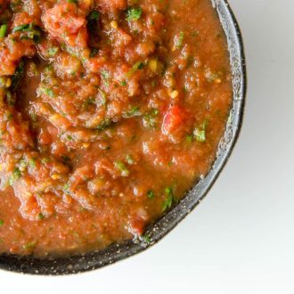 salsa mexicana de tomate